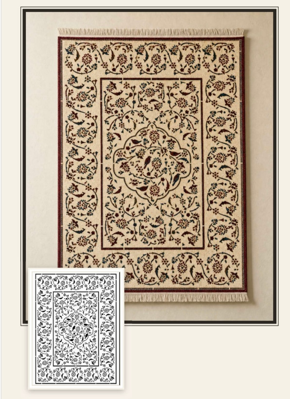 شابلون دو پرنده ی باغ گل
